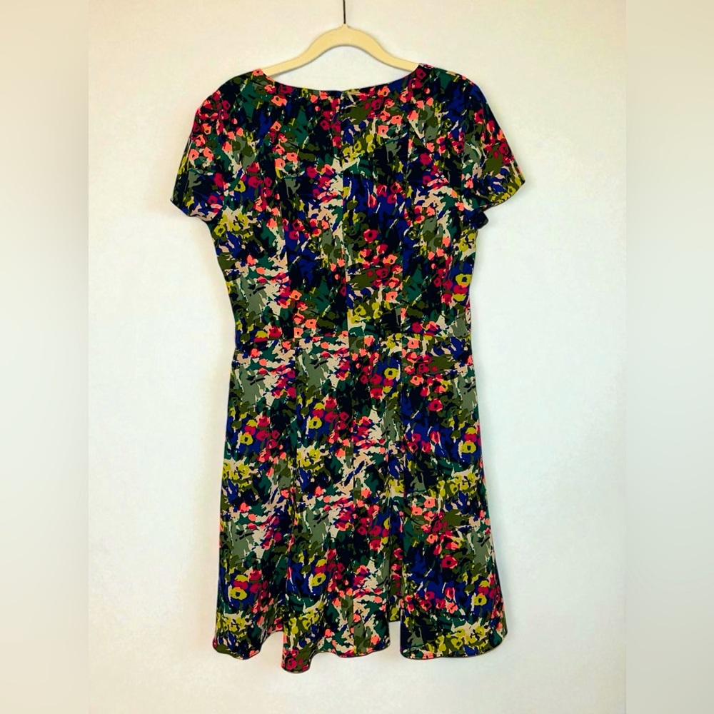 J. Crew‎ Multicolor Floral Mini Dress size 8 EUC - Picture 2 of 5